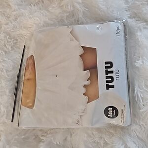 White Halloween Costume Tutu Petticoat